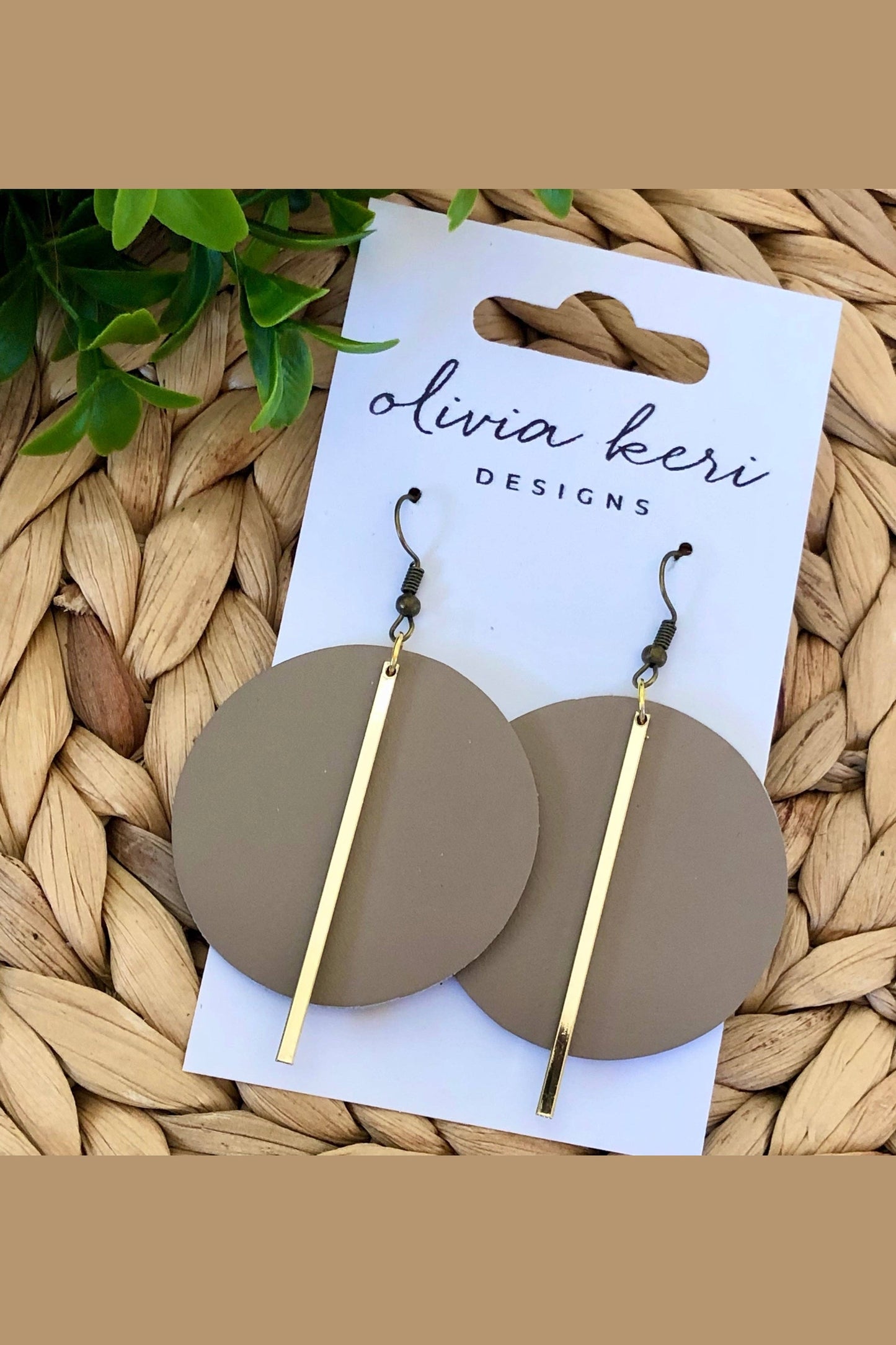 Lindsay - Beige Earrings