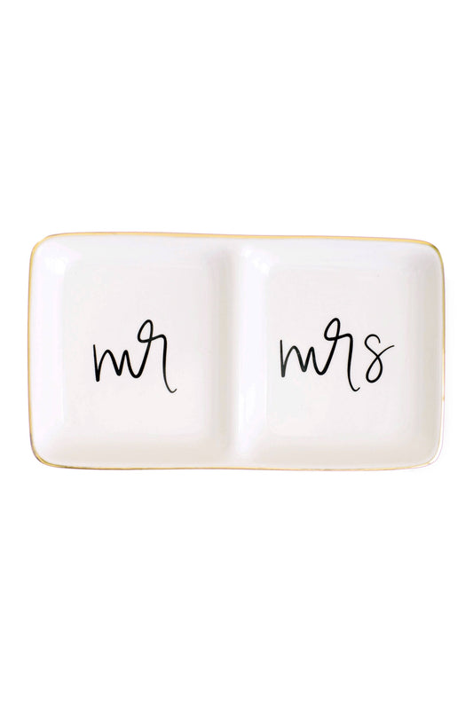 Mr. and Mrs. Jewelry Dish