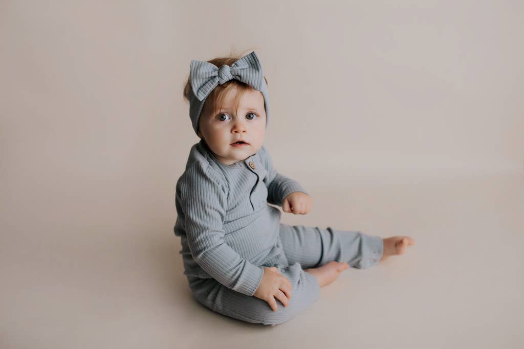 Mauve Baby Ribbed Playsuit with Pockets: 6-12 Months