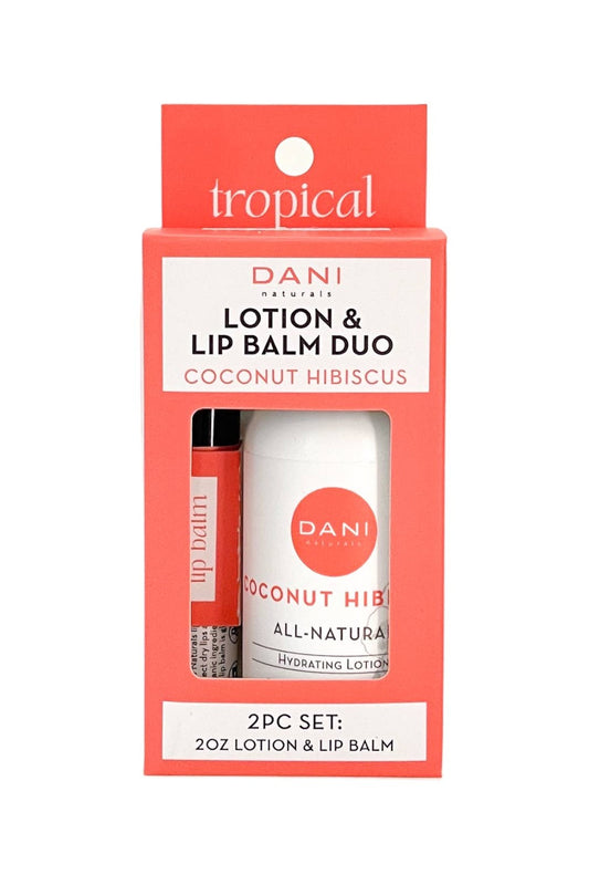 Coconut Hibiscus Lotion & Lip Balm Duo