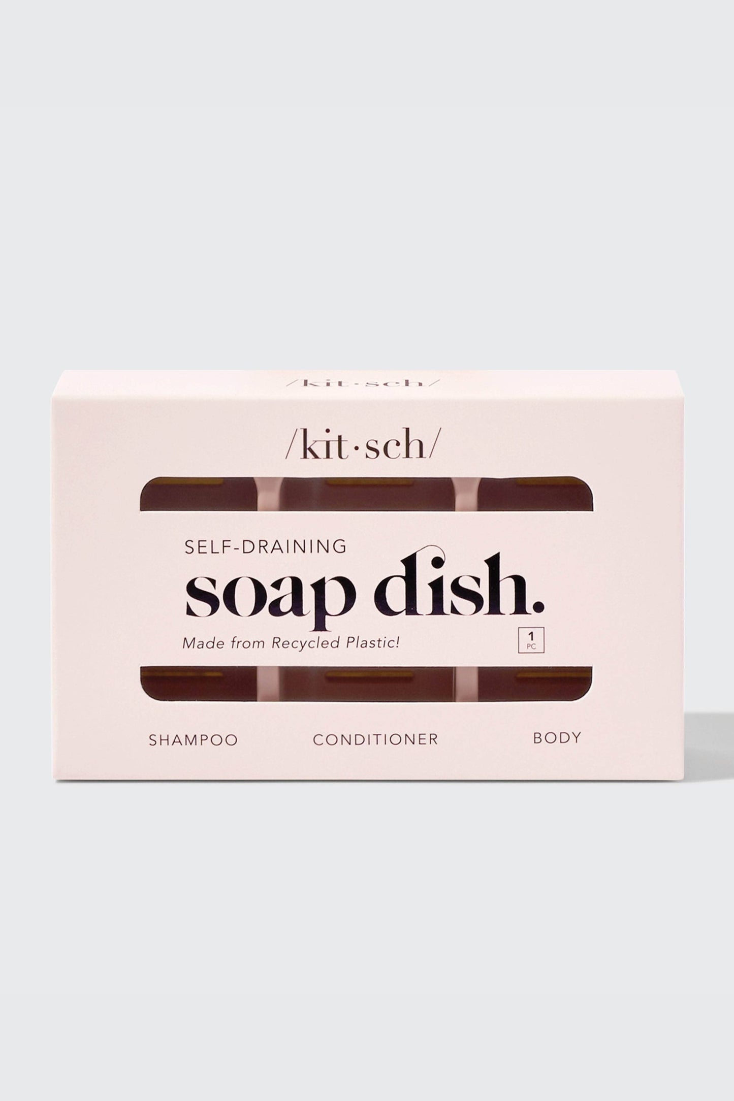 Self-draining Soap Dish
