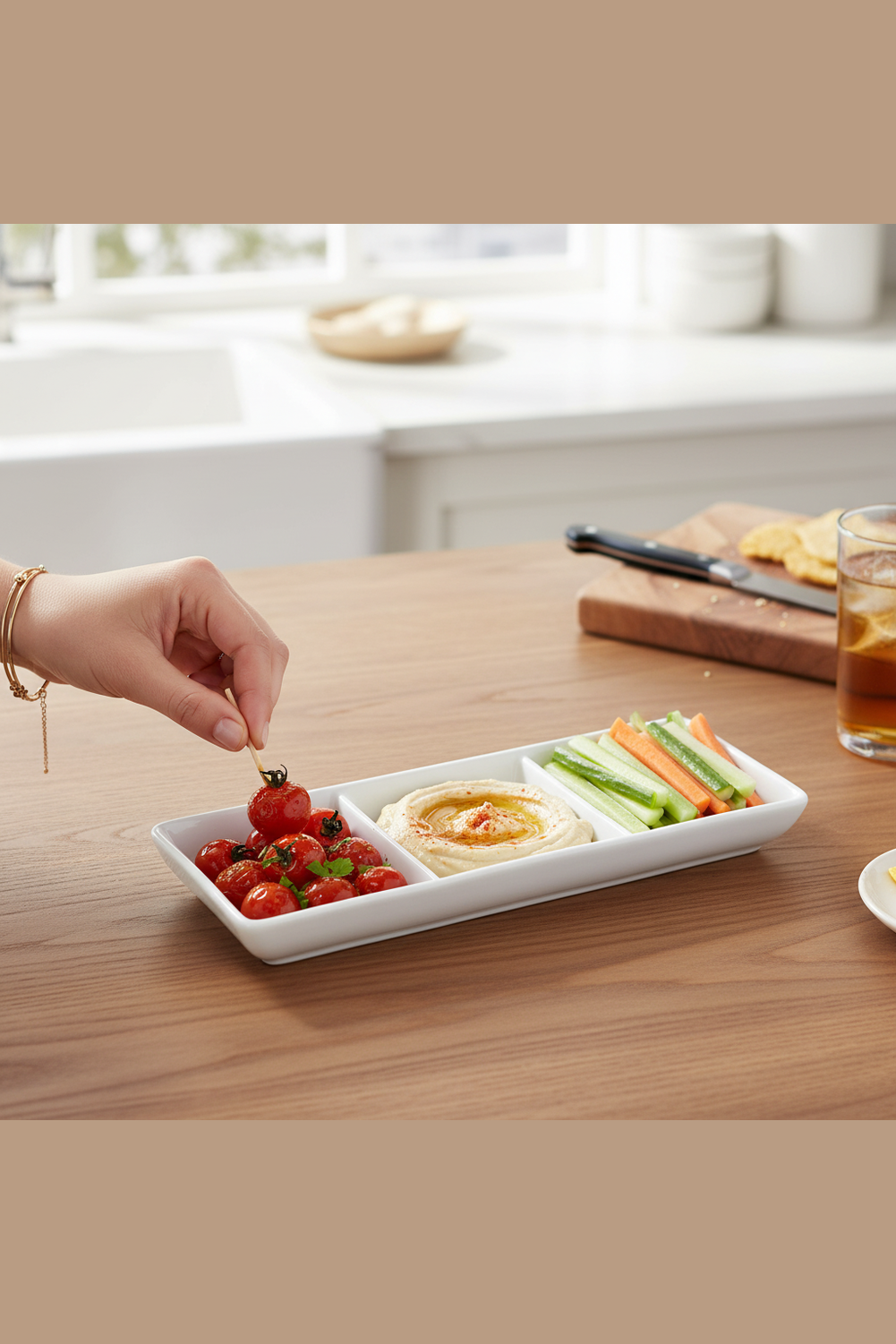 Vikko Lightning 3-Sectional Compartment Dish