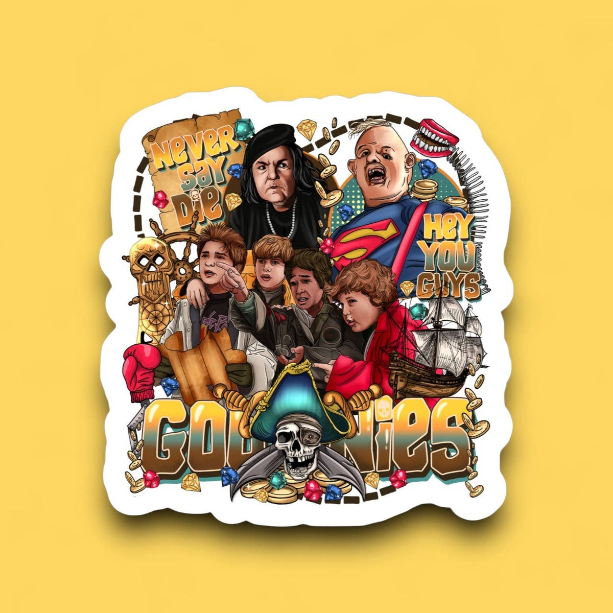 Never Say Die Sticker