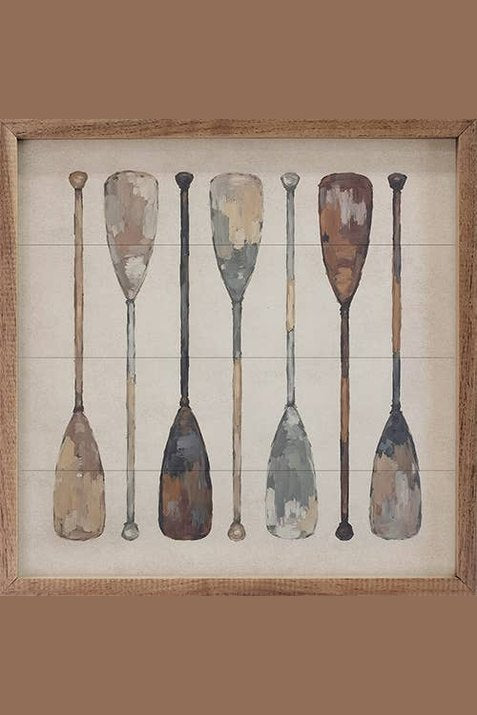 Vintage Boat Oars Print