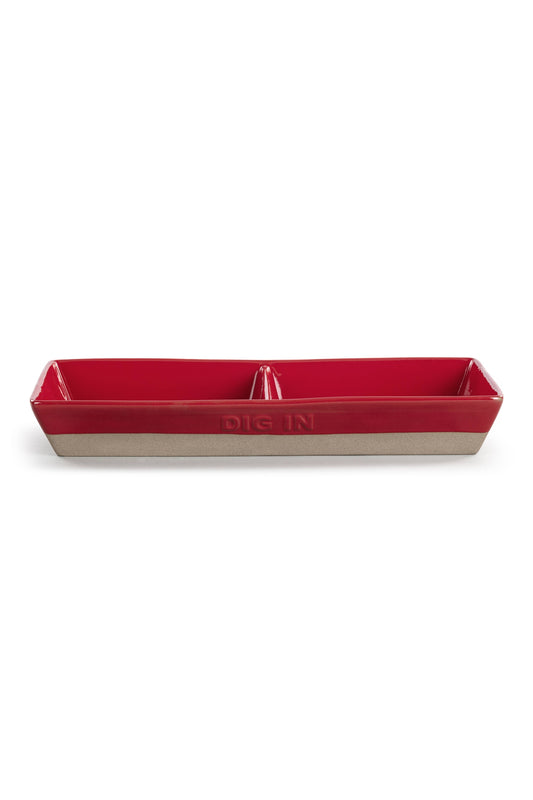 Red This That Divided Dish