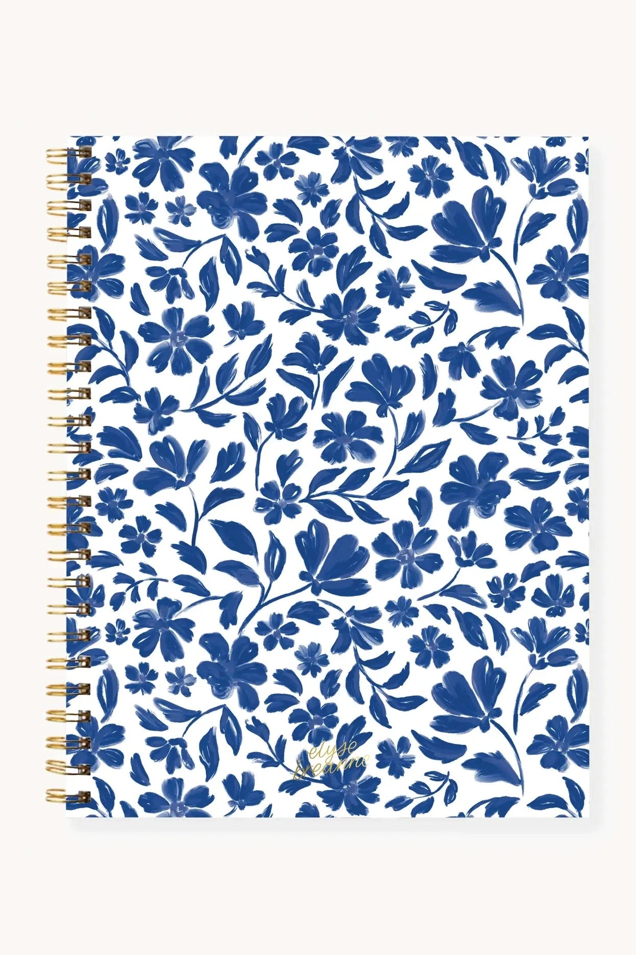 Floral Softcover Spiral Notebook: Pressed Floral