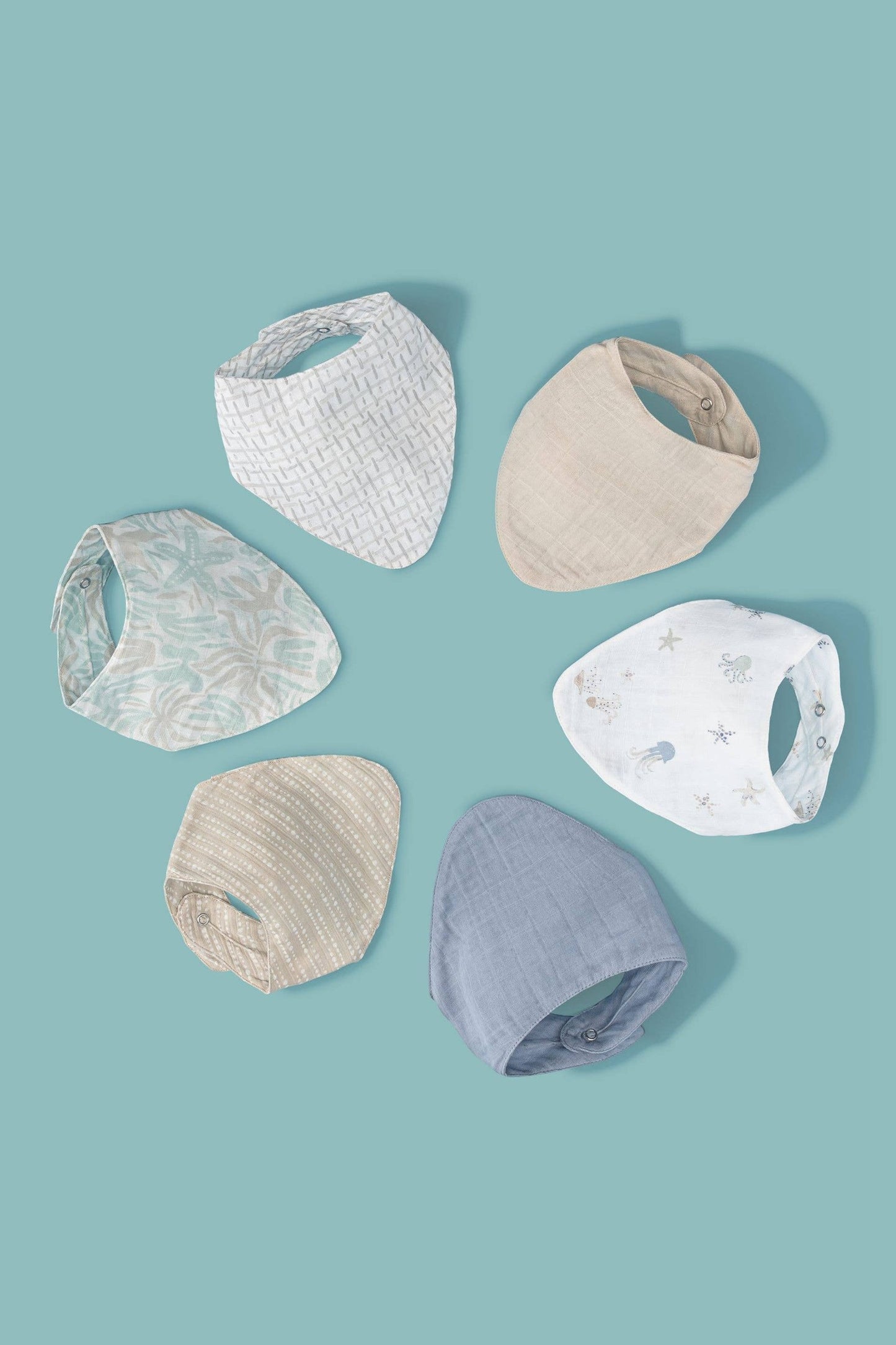 Cove 3-pc. Muslin Bib Set (Sea Life)
