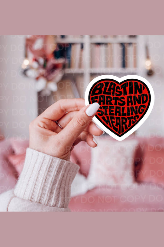 Blastin' Farts and Stealing Hearts Sticker