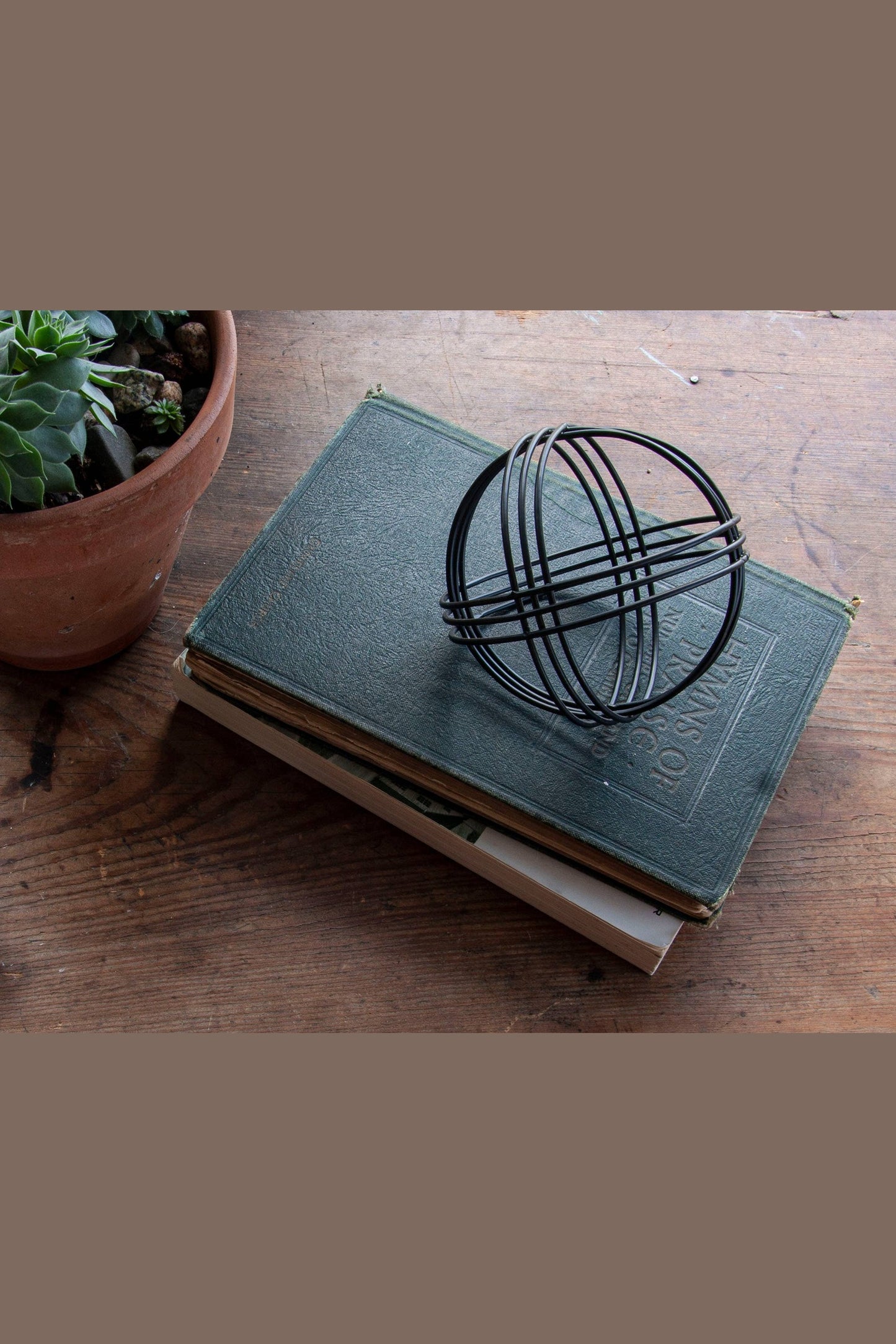 Ellery Modern Black Matte Metal Decorative Tabletop Decor