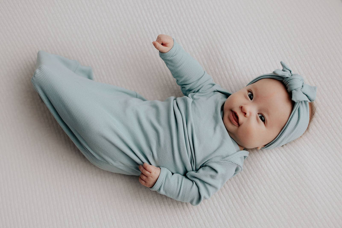 Blue Bird Knotted Gown: Gown Only