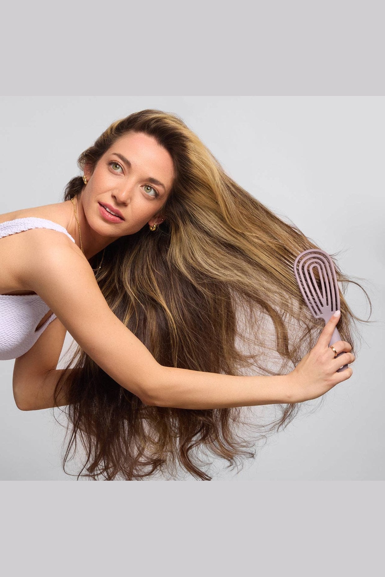 Detangling Flexi Brush - Soft Violet