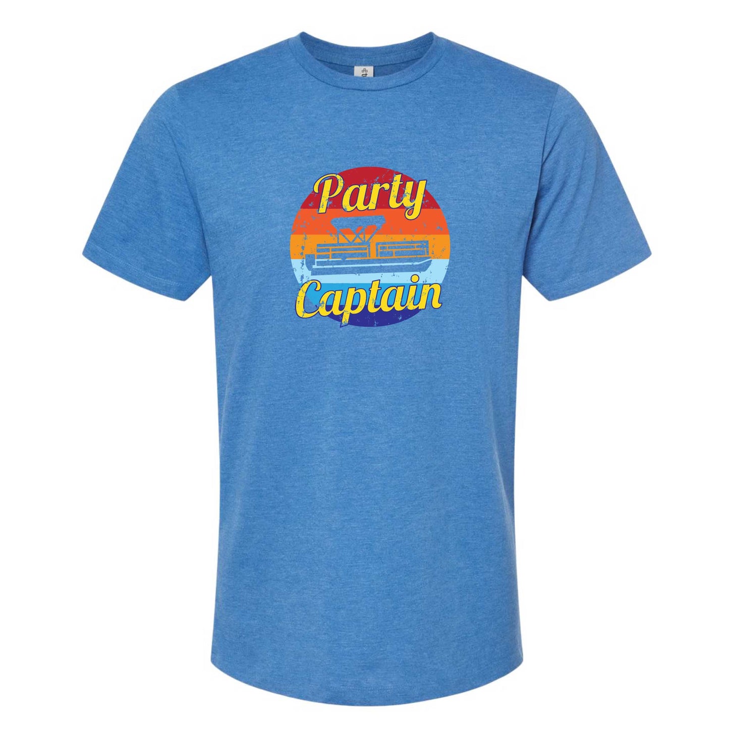 Party Captain Minnesota T-Shirt: Heather Blue