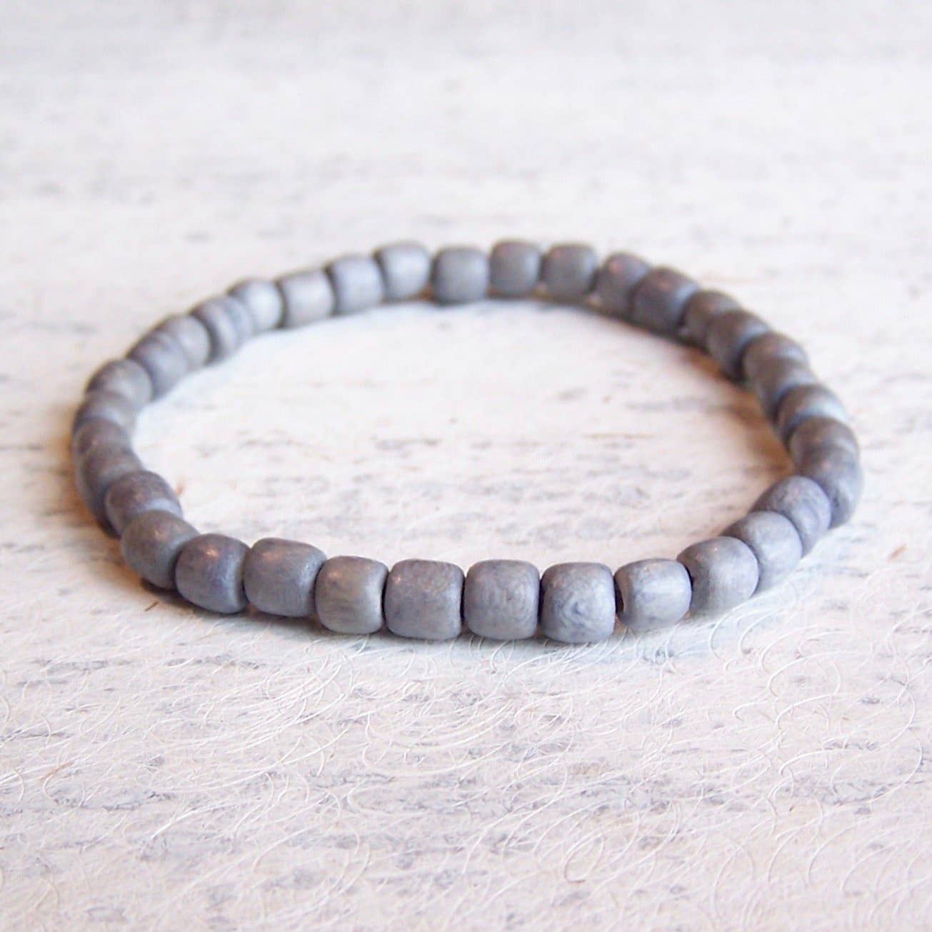 Mali Wood Elastic Bracelet
