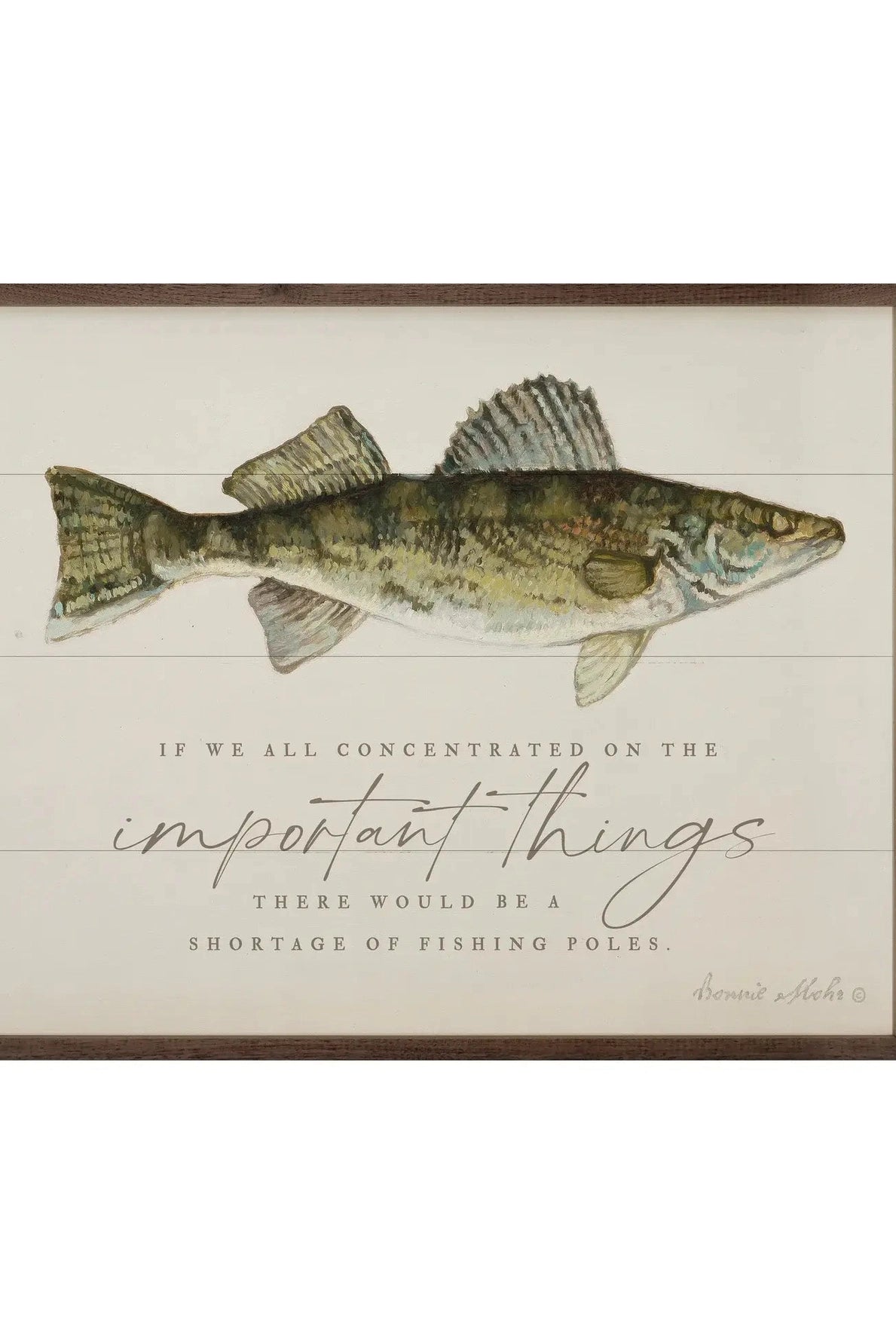 Fishing Print By Bonnie Mohr