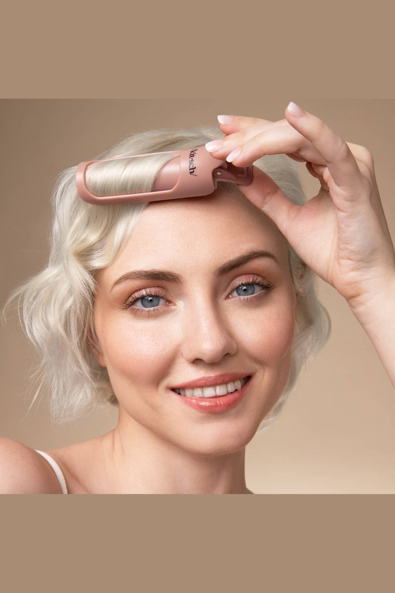 Kitsch Hair Volumizing Clip 2pc Set - Terracotta