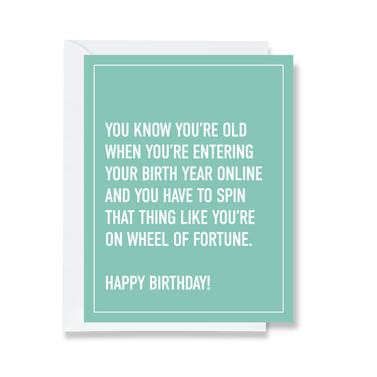 Wheel of Fortune Greeting Card