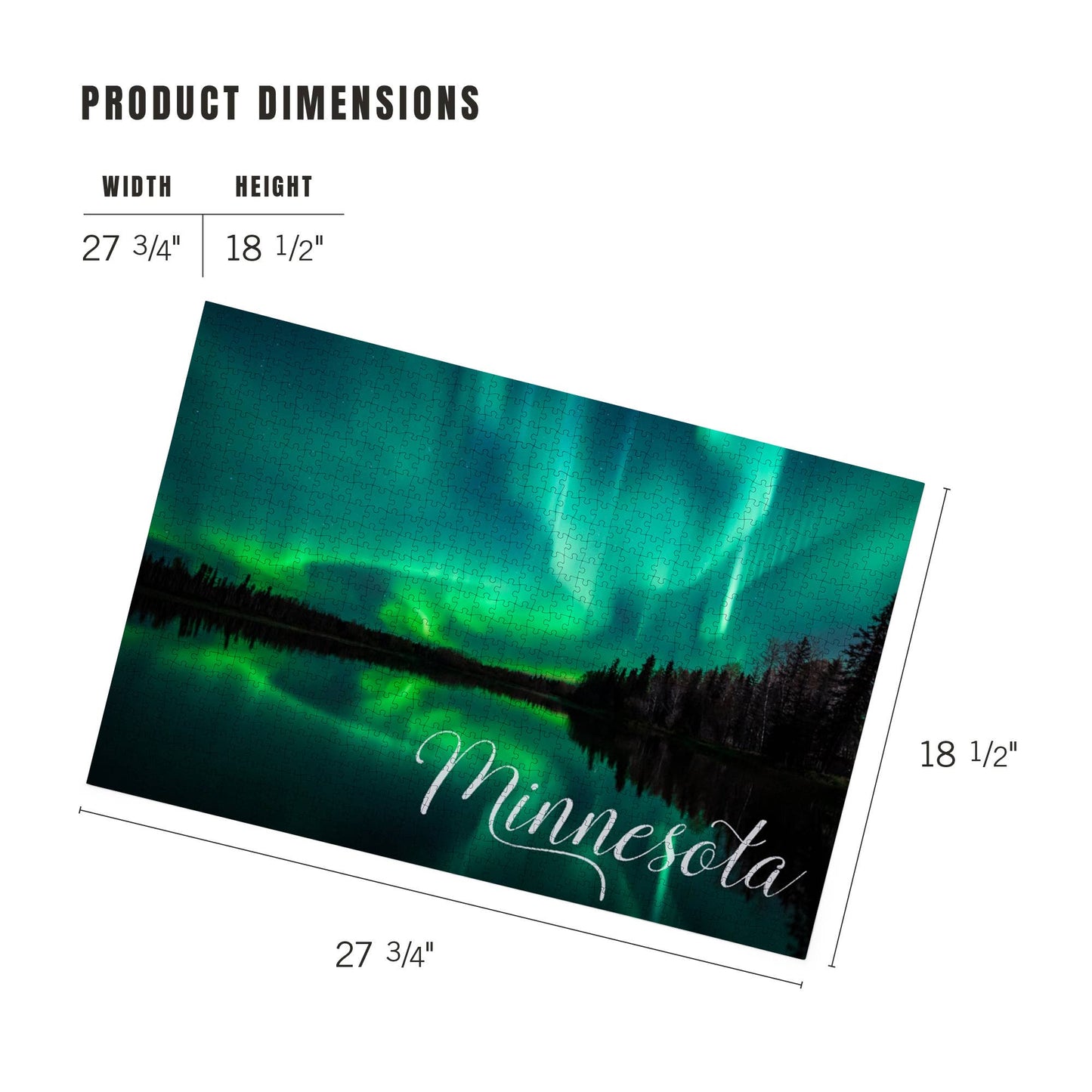 1000 Piece Northern Lights MN Puzzle