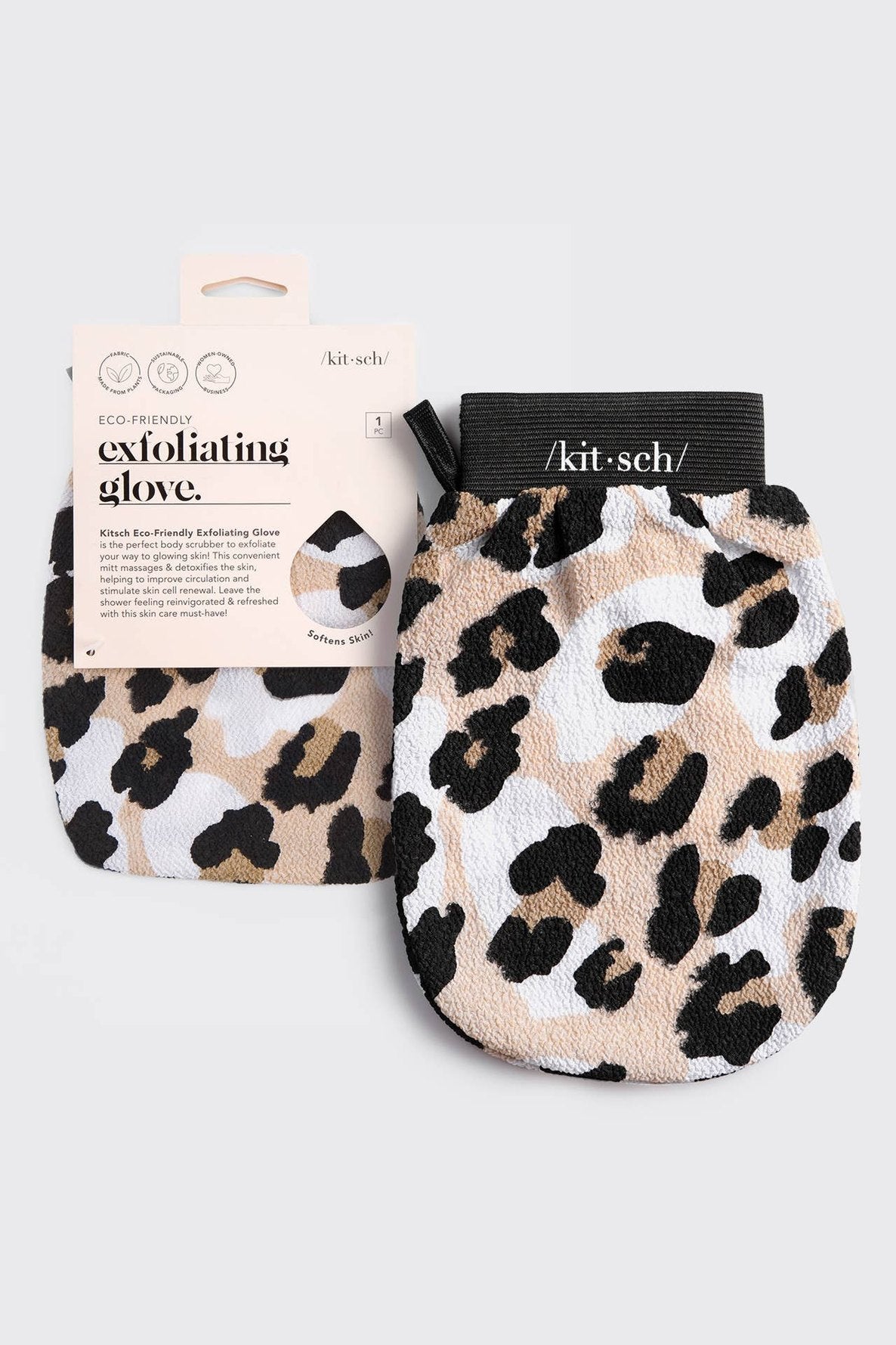 Leopard Eco-Friendly Exfoliating Glove