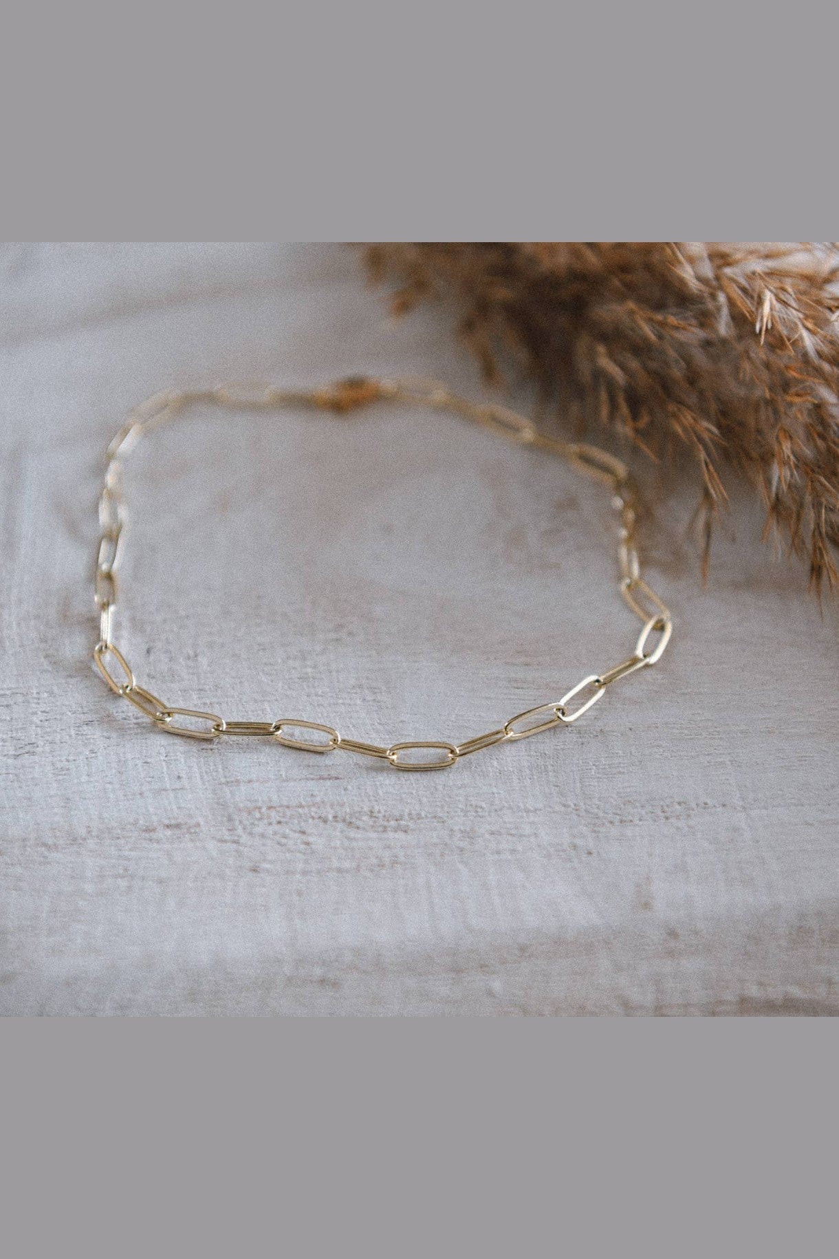Paperclip Chain Anklet