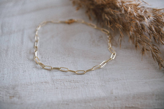 Paperclip Chain Anklet