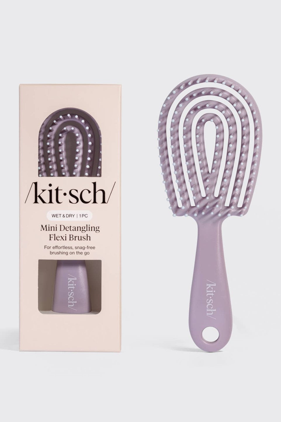 Mini Soft Violet Detangling Flexi Brush