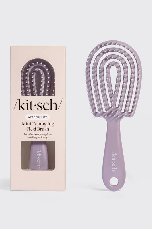 Mini Soft Violet Detangling Flexi Brush
