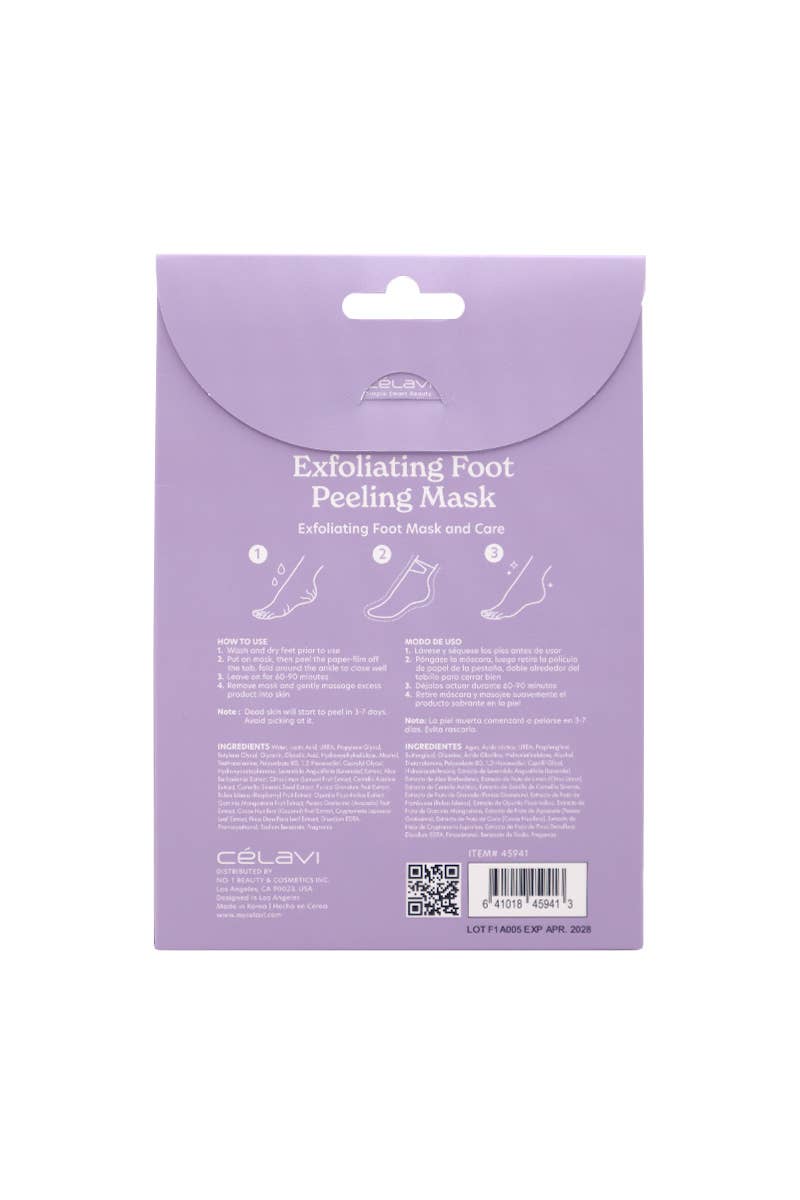 Celavi Lavender Foot Peeling Mask - Set of 3 Pairs