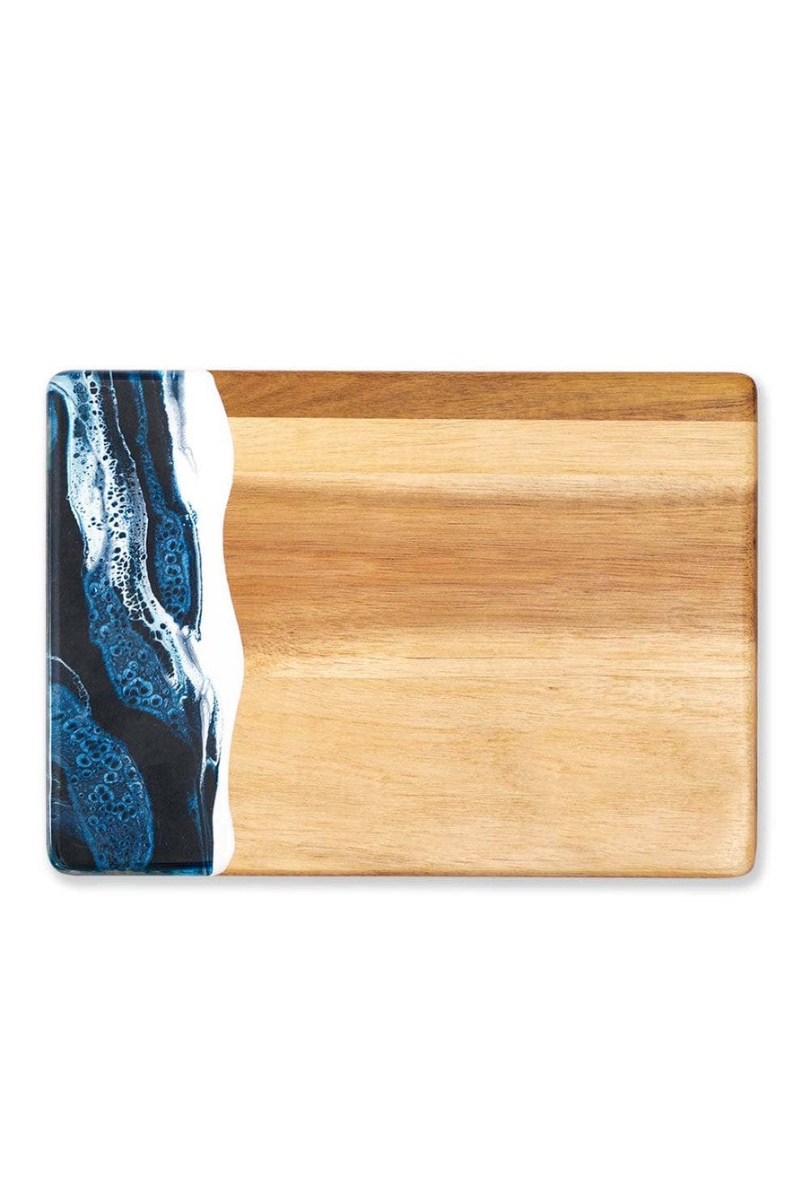 Wood Resin Date Night Cheese Charcuterie Board - Northern Lights