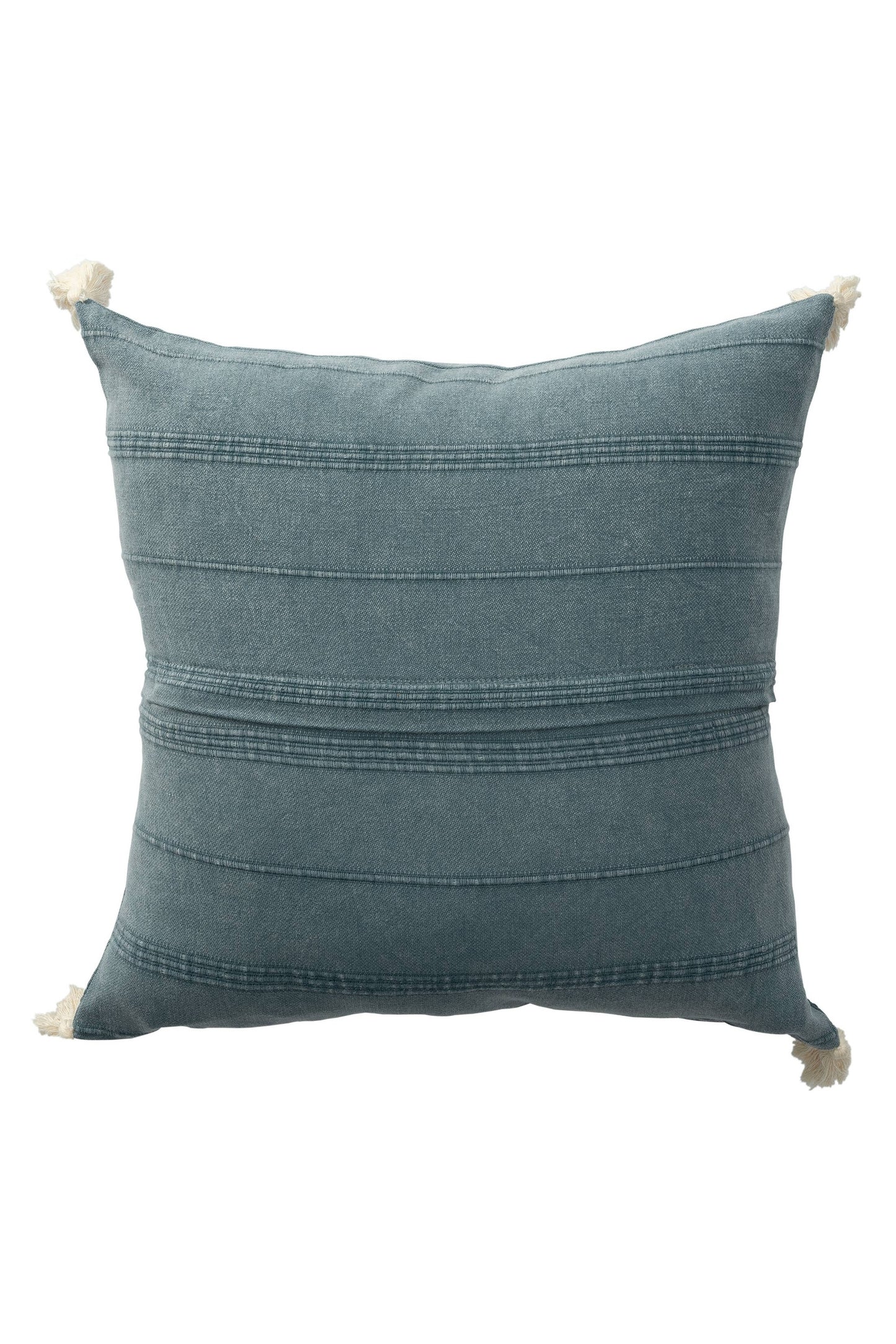 Starlin Subtle Striped Organic Turkish Cotton Throw Pillow: Burgundy