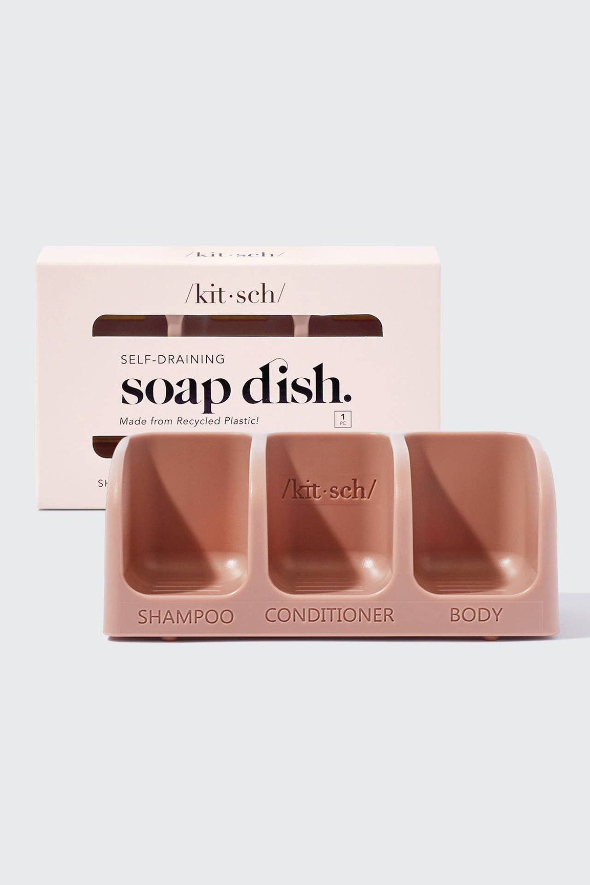 Self-draining Soap Dish