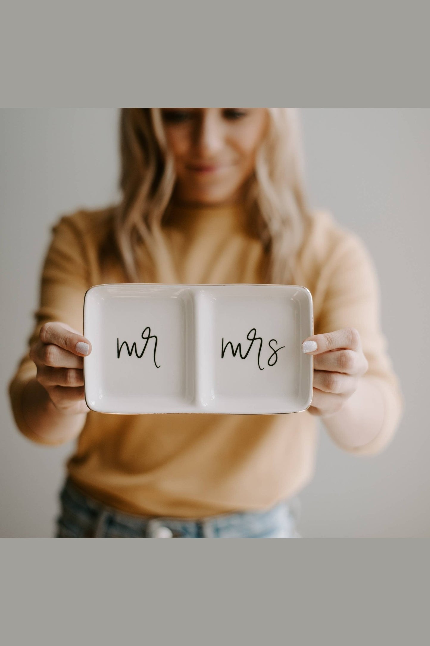 Mr. and Mrs. Jewelry Dish