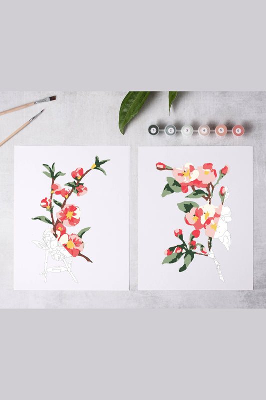 Cherry Blossoms Paint-By-Numbers kit