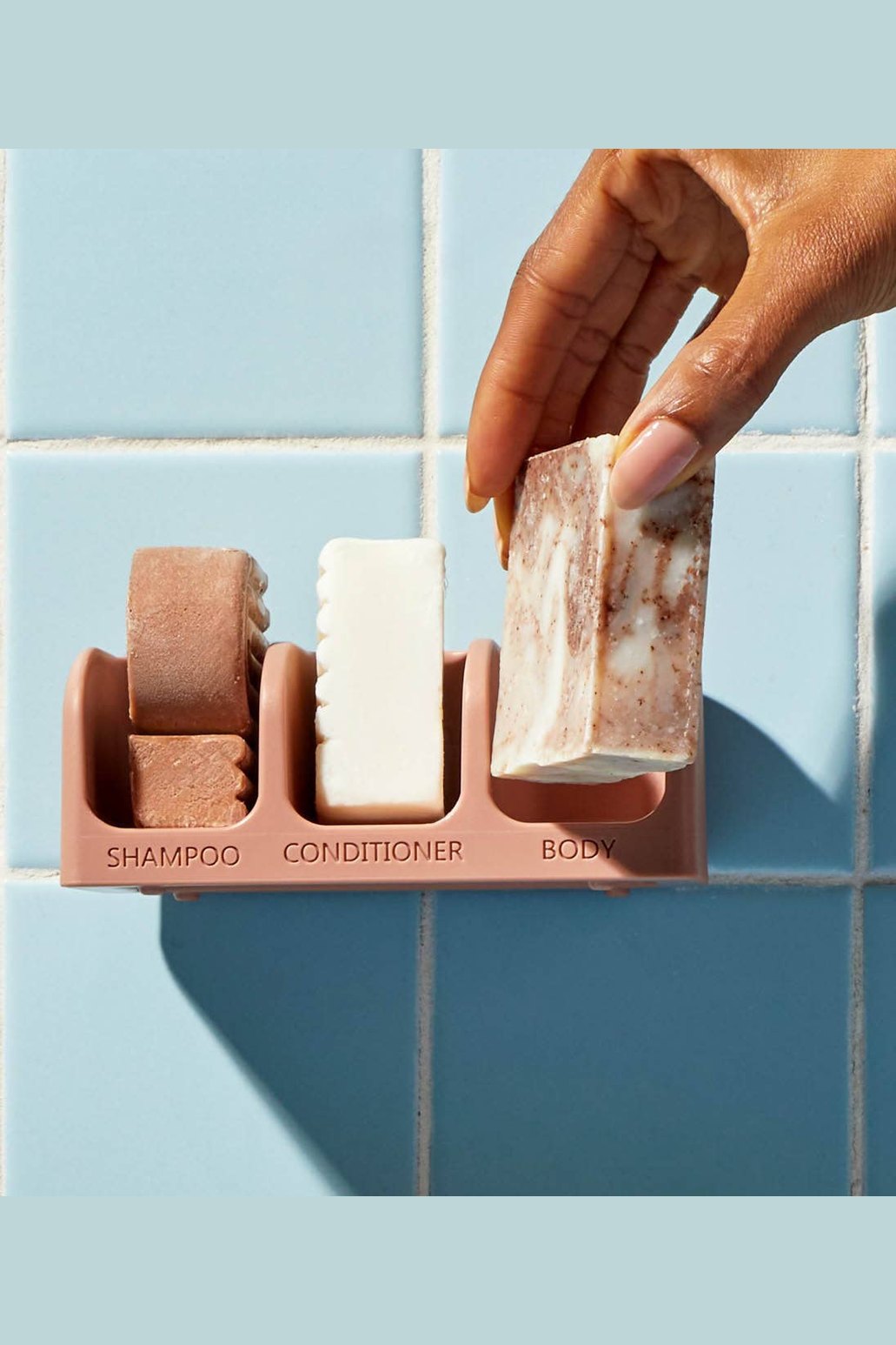 Self-draining Soap Dish