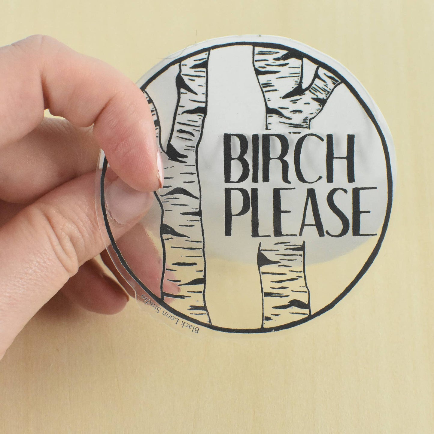 Birch Please Sticker