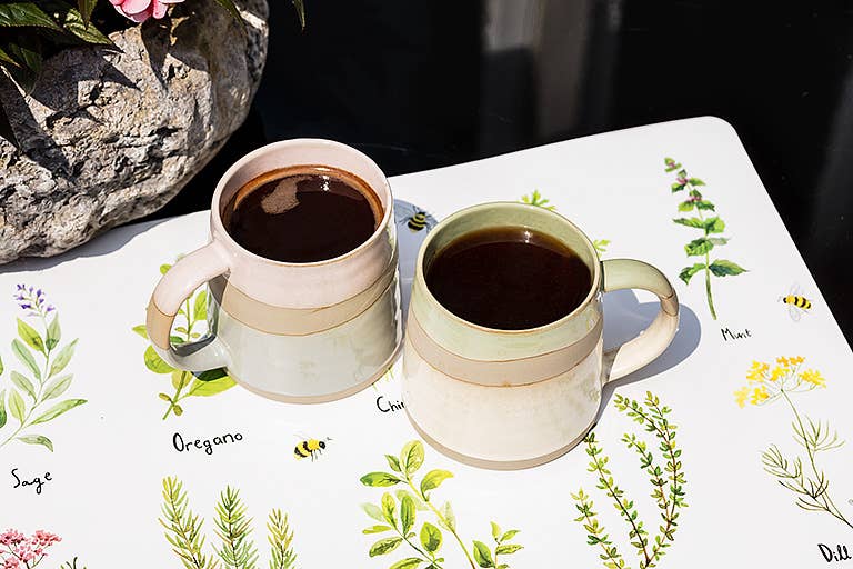Pink/Blue Rustic Style Mug