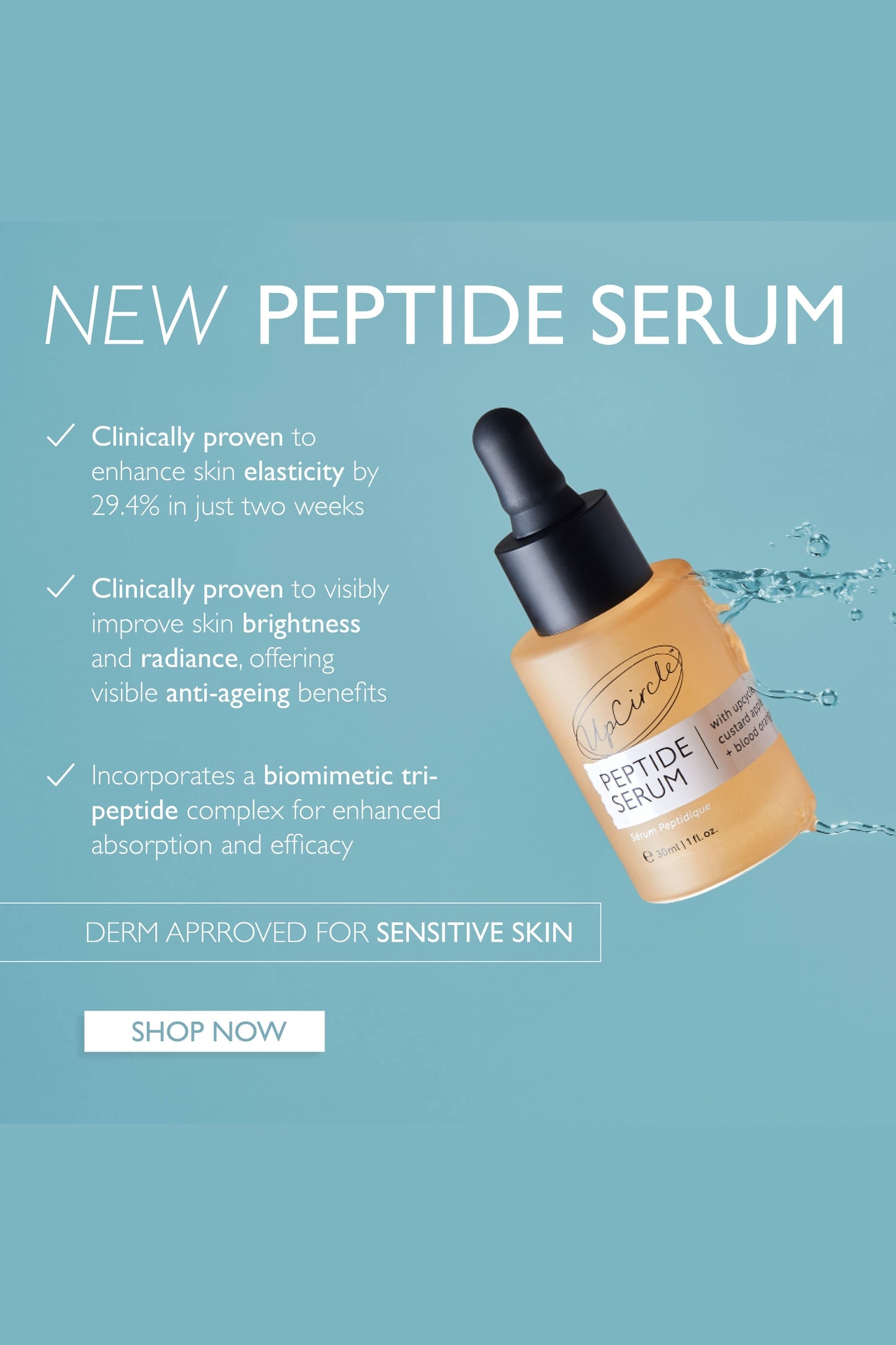 Anti-aging Collagen Boosting Vegan Spa Peptide Serum
