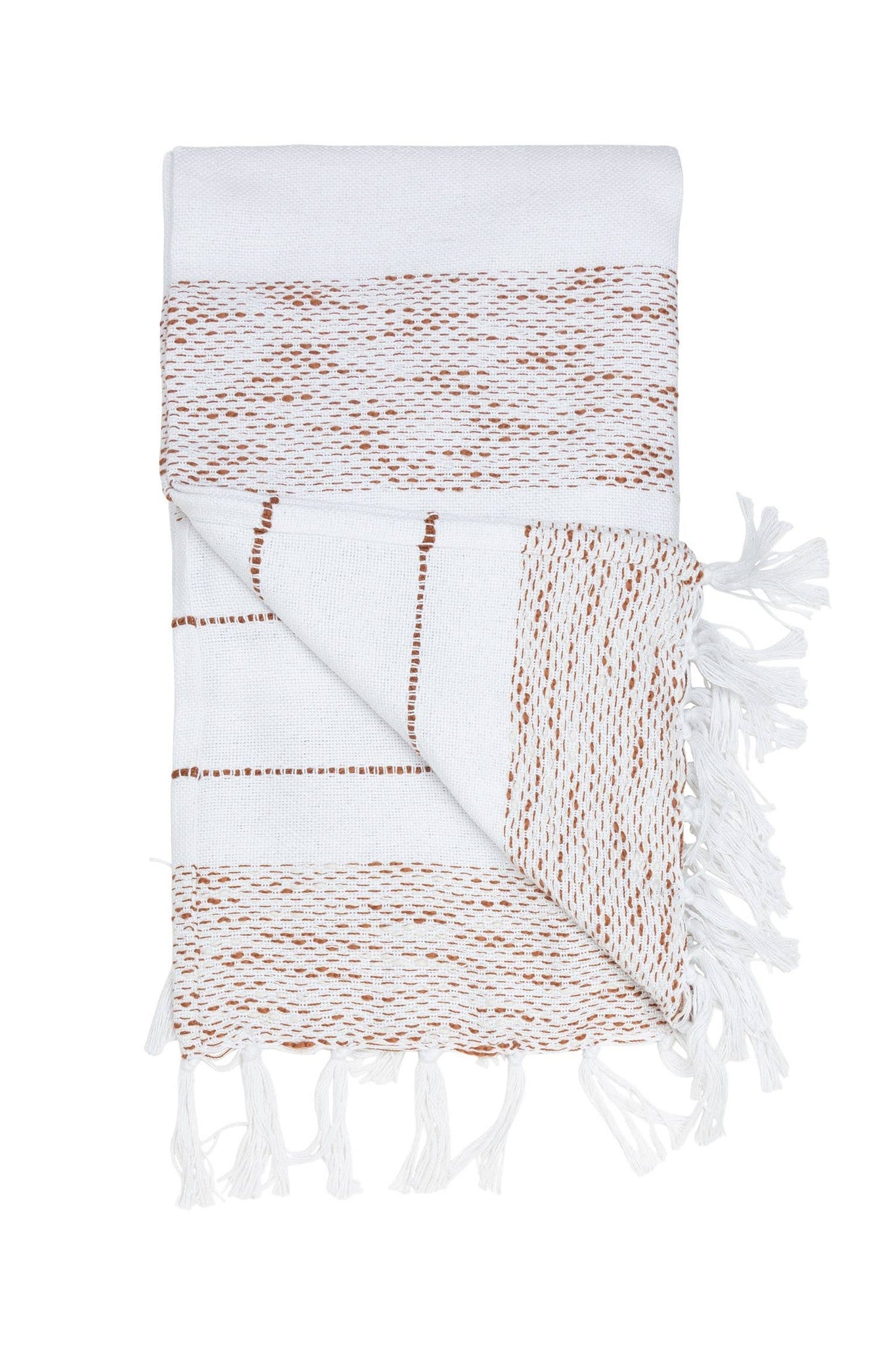 Tylanne 50x70" Indoor/Outdoor Recycled Woven Throw Blanket: Sage