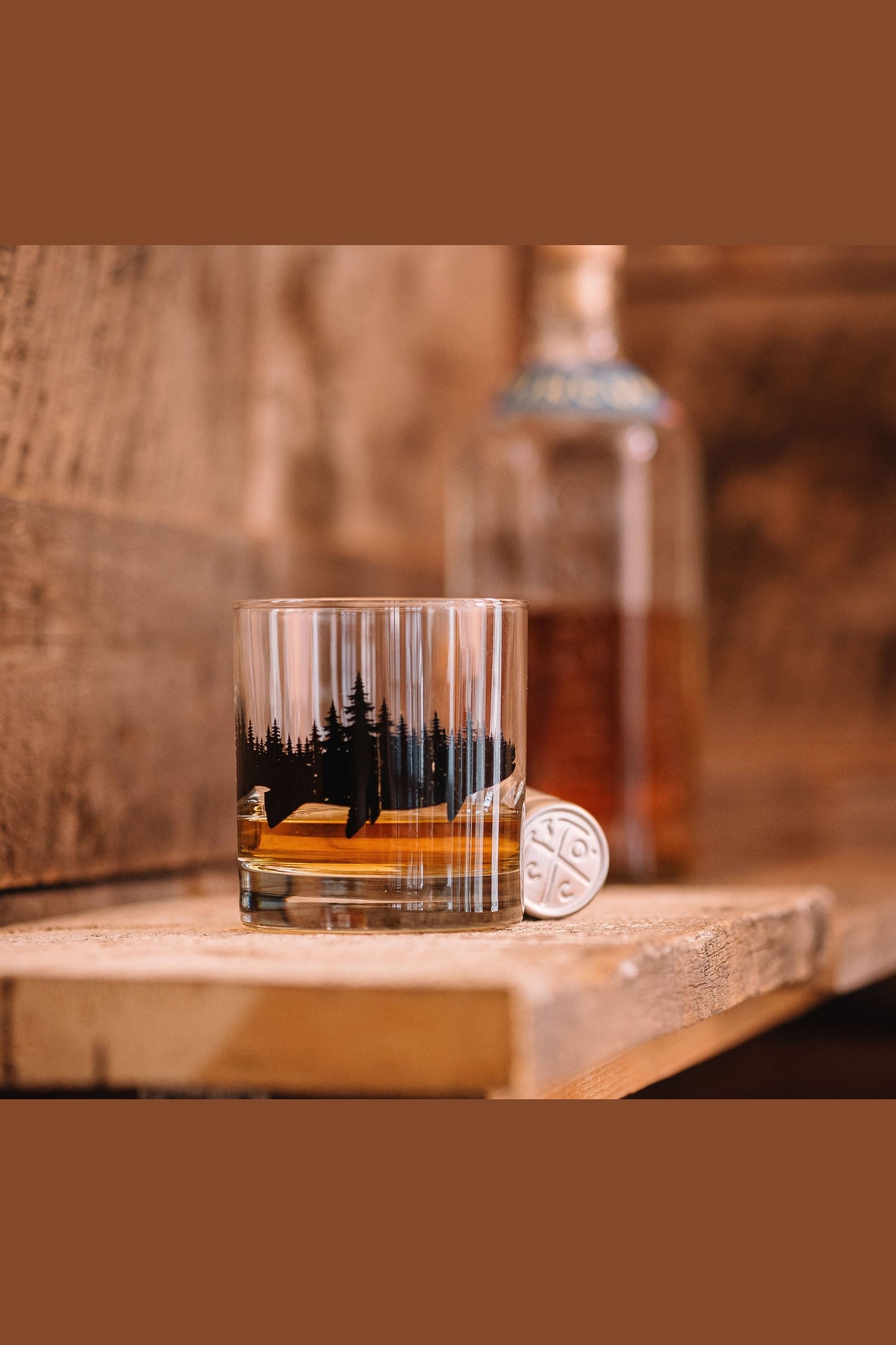 Fish and Forest Whiskey Glasses