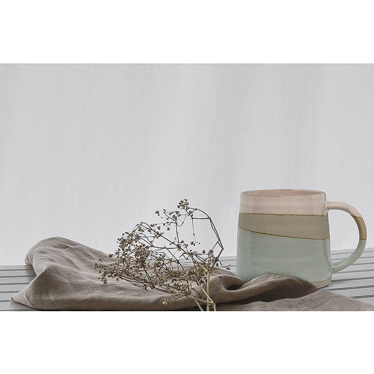 Pink/Blue Rustic Style Mug