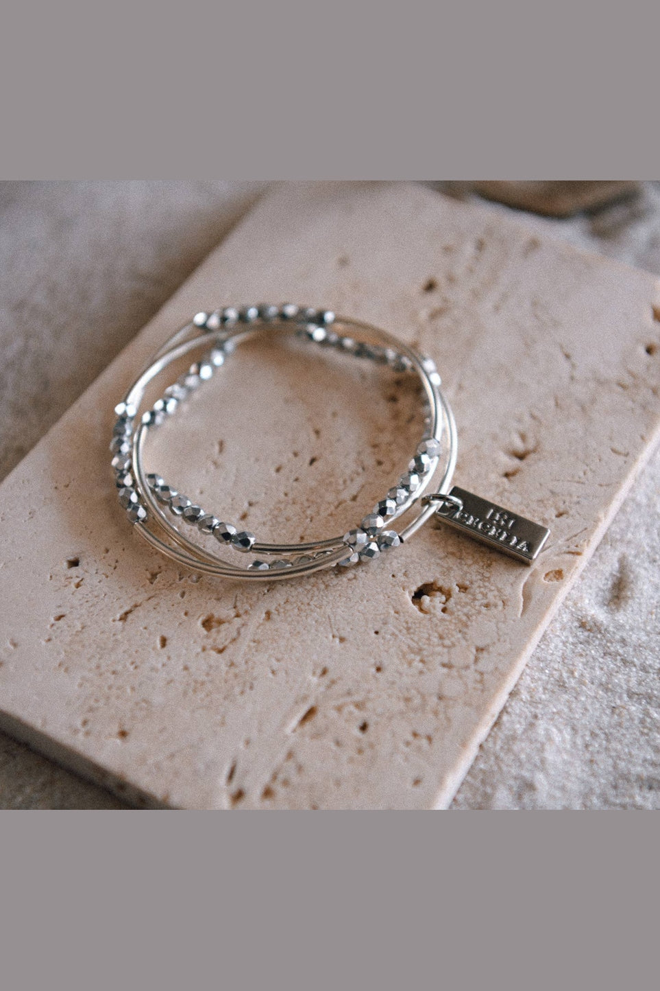 Gold & White Beaded Triple Wrap Bracelet