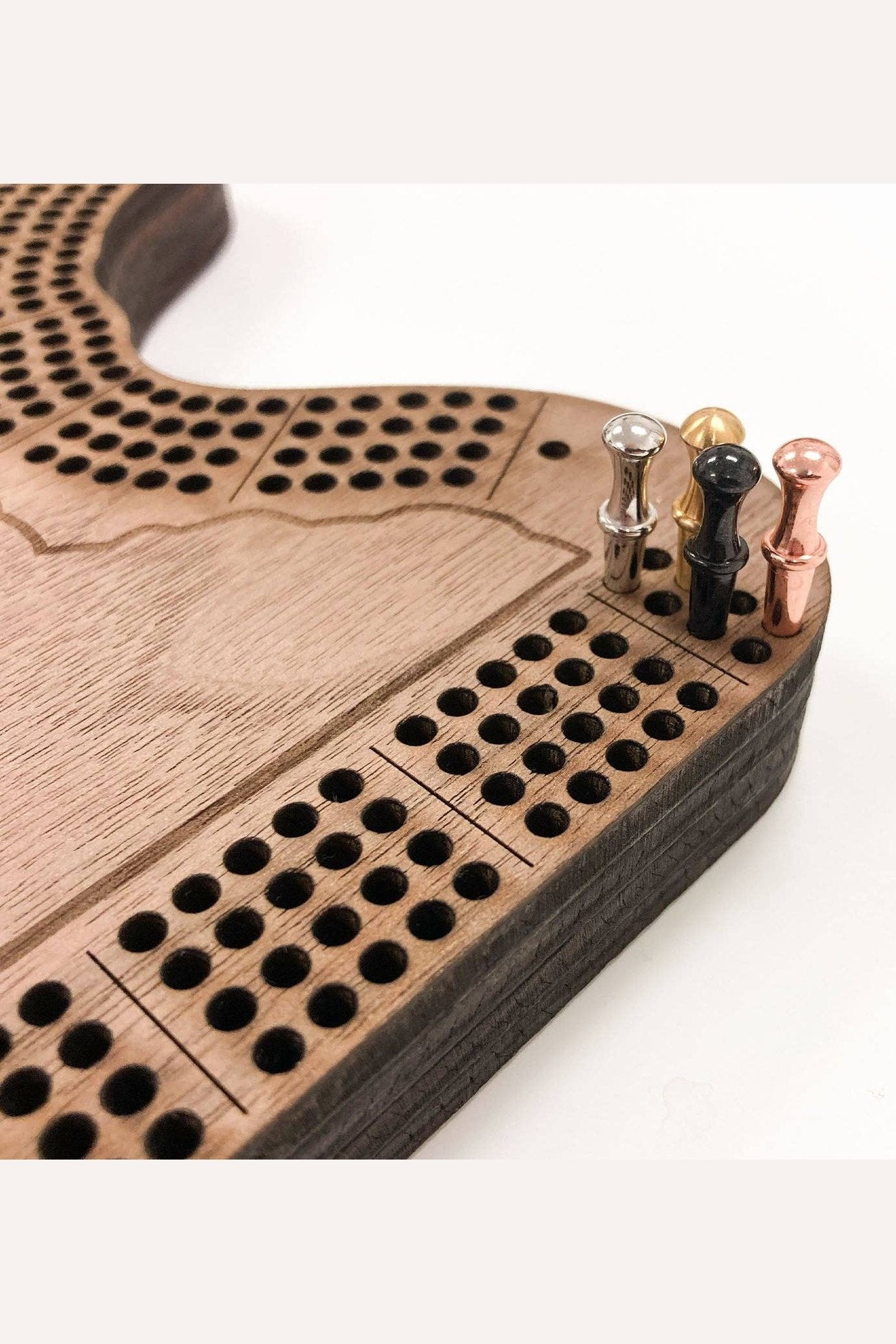 Stacked Minnesota Cribbage Board