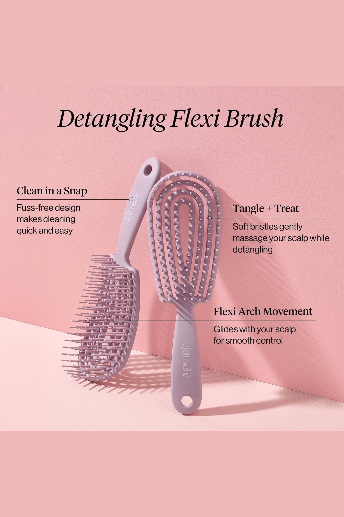 Detangling Flexi Brush - Soft Violet