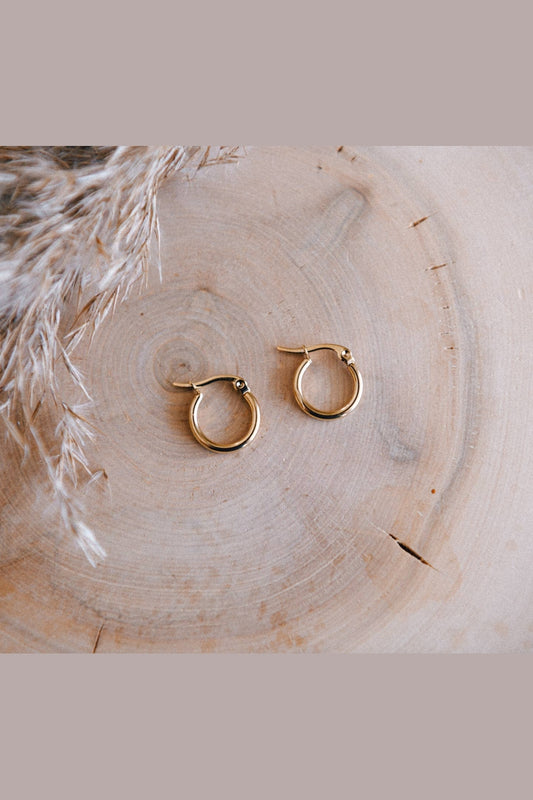 The Classic Gold Hoop Earrings