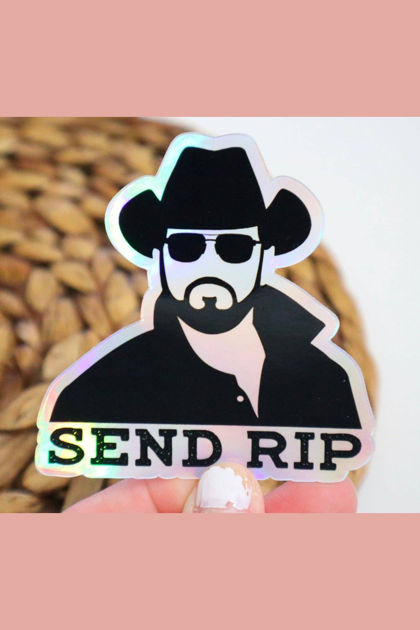Send RIP Holographic Sticker
