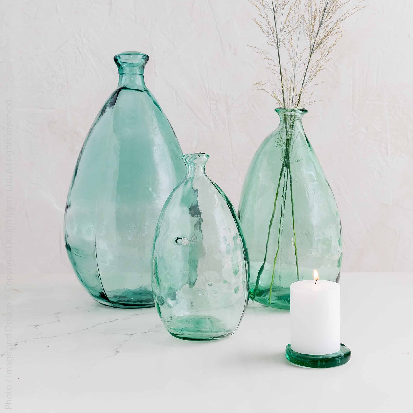Large Green Nile River Bottle