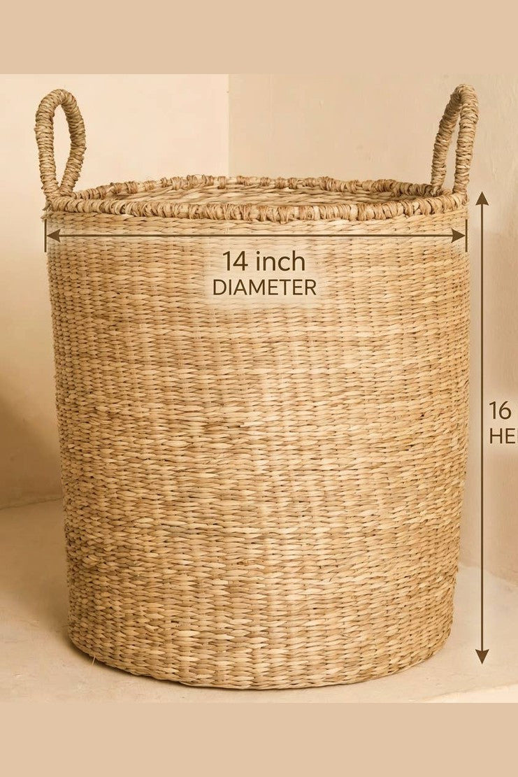 Seagrass Floor Basket with Handles