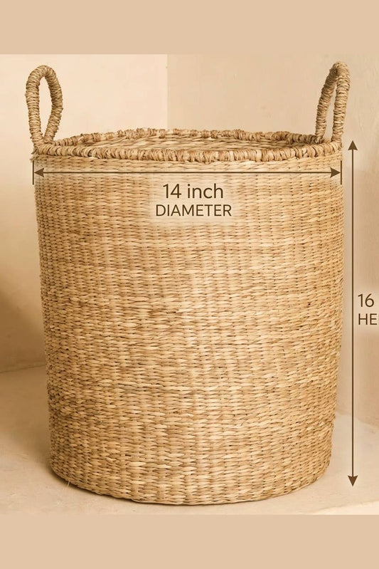 Seagrass Floor Basket with Handles