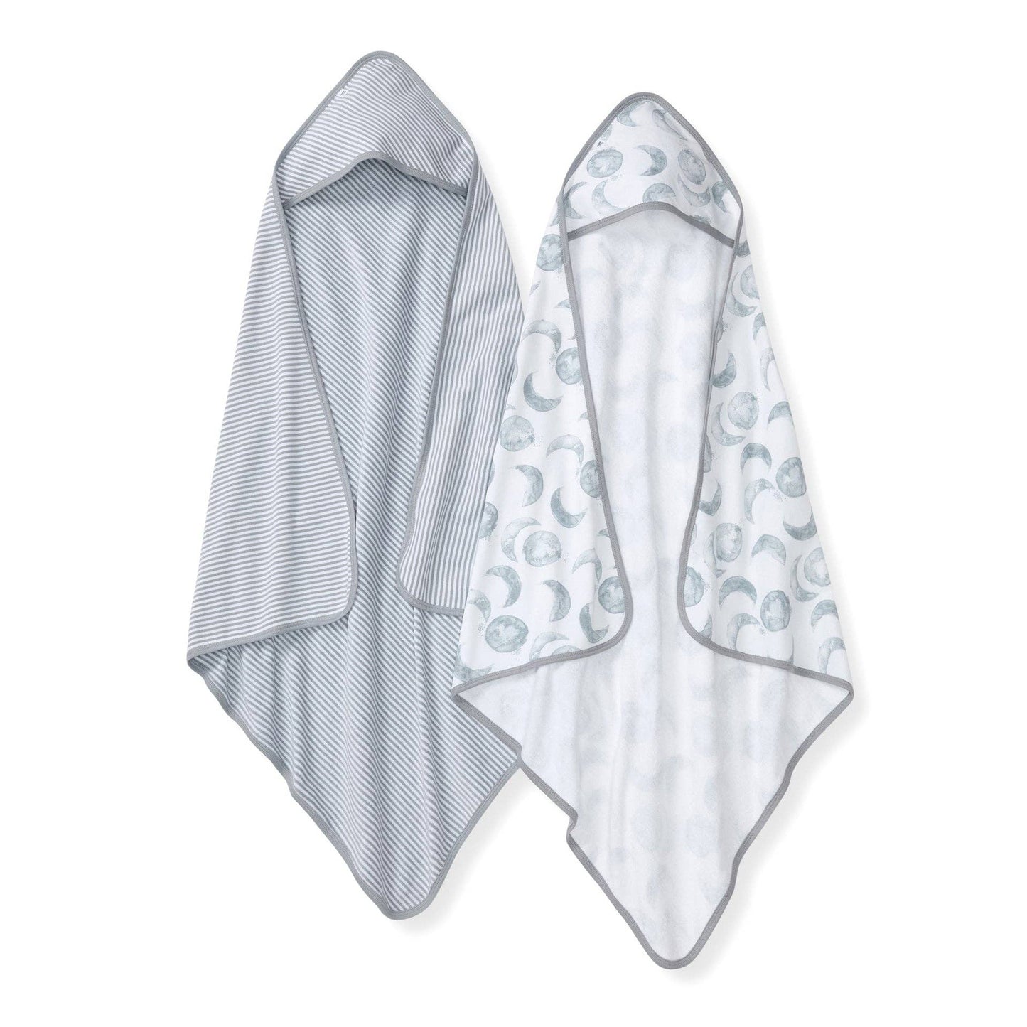 Hello Moon Organic Knit Terry Towels Set of 2: Quarry / One Size