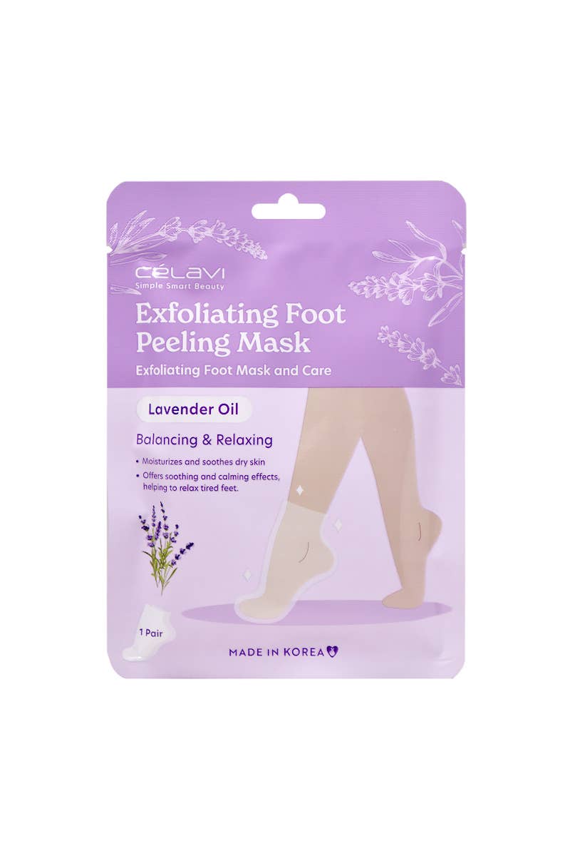 Celavi Lavender Foot Peeling Mask - Set of 3 Pairs