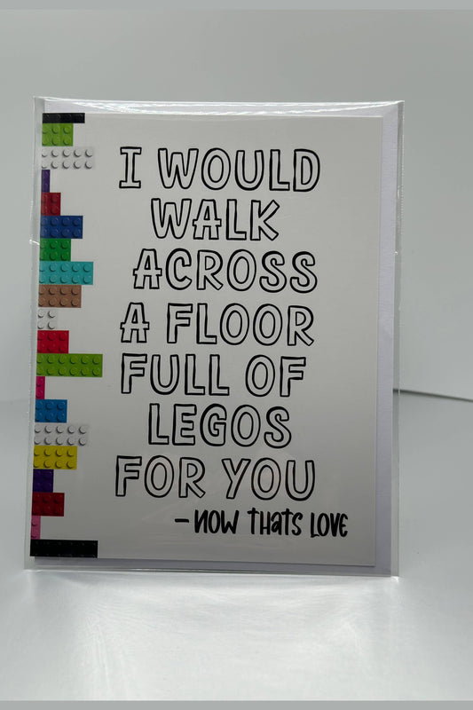 Lego Love Greeting Card